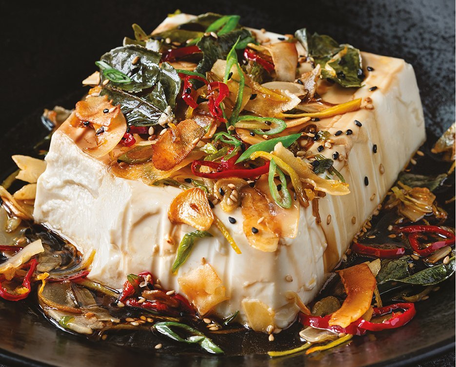 Cover von Bio Magazin Seidentofu mit Kokos-Ingwer-Limetten-Knuspermischung